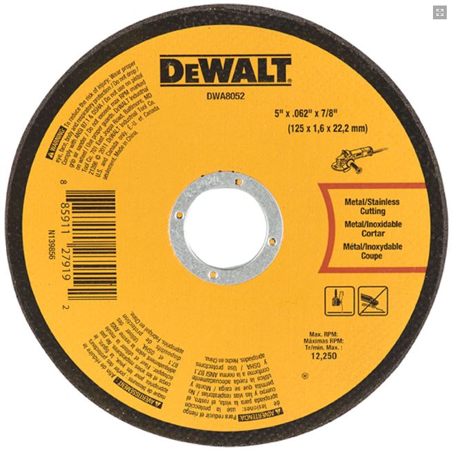 Meule de 5'' x .045 x 7/8''