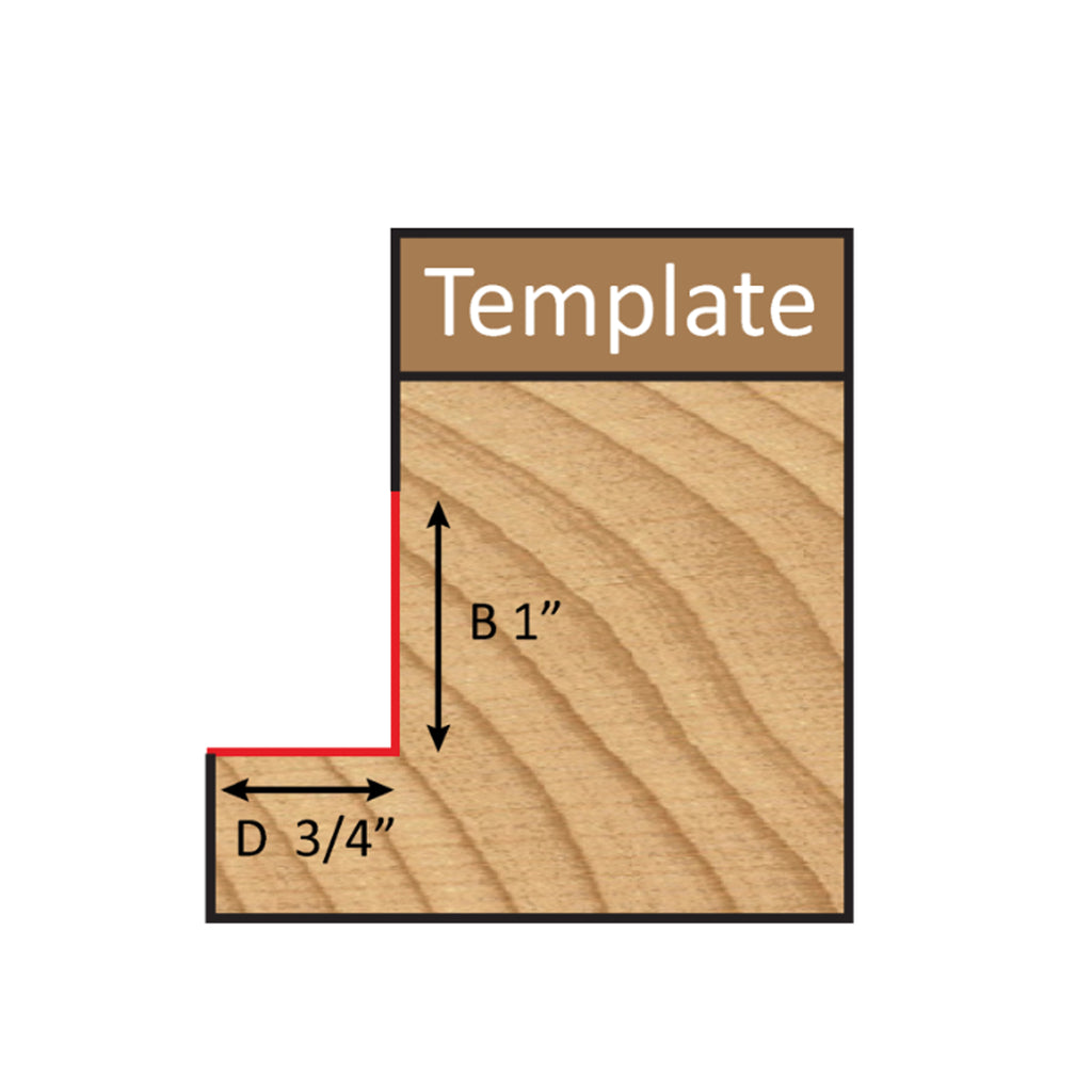 Mèche toupie 3/4'' de diamètre, pointe en carbure, embout modèle avec roulement à billes central, 2 cannelures, tige 1/2'', longueur 3''