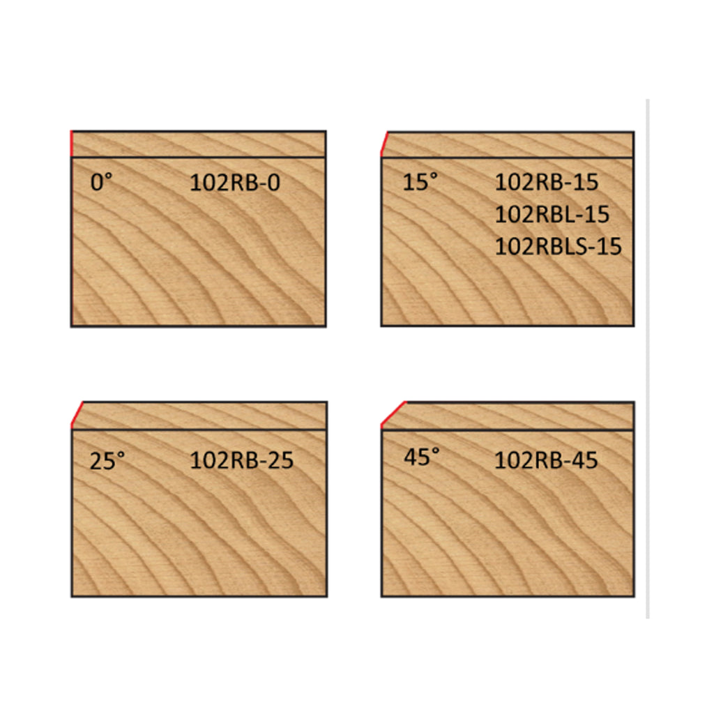 Mèche Trim 1/2'' de diamètre, pointe en carbure, embouts biseautés avec roulement à billes, 2 cannelures, tige 1/4'', longueur 2 1/8''