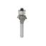 Mèche toupie 3/4'' de diamètre, pointe en carbure, embouts biseautés avec roulement à billes, 2 cannelures, tige 1/4'', longueur 2 1/8''