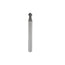 Mèche toupie 7/32'' de diamètre, carbure monobloc, embout droit Seal, 2 cannelures, tige 1/4'', longueur 2 9/16''