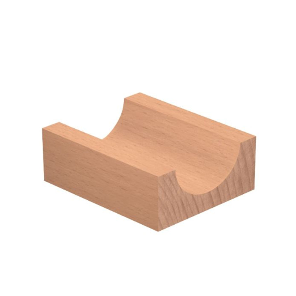 Mèche toupie 1/4'' de diamètre, pointe en carbure, embout pour boîte de noyau, 2 cannelures, tige 1/4'', longueur 1 3/4''