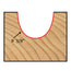 Mèche toupie 3/4'' de diamètre, pointe en carbure, embout à noyau, 2 cannelures, tige 1/2'', longueur 2''