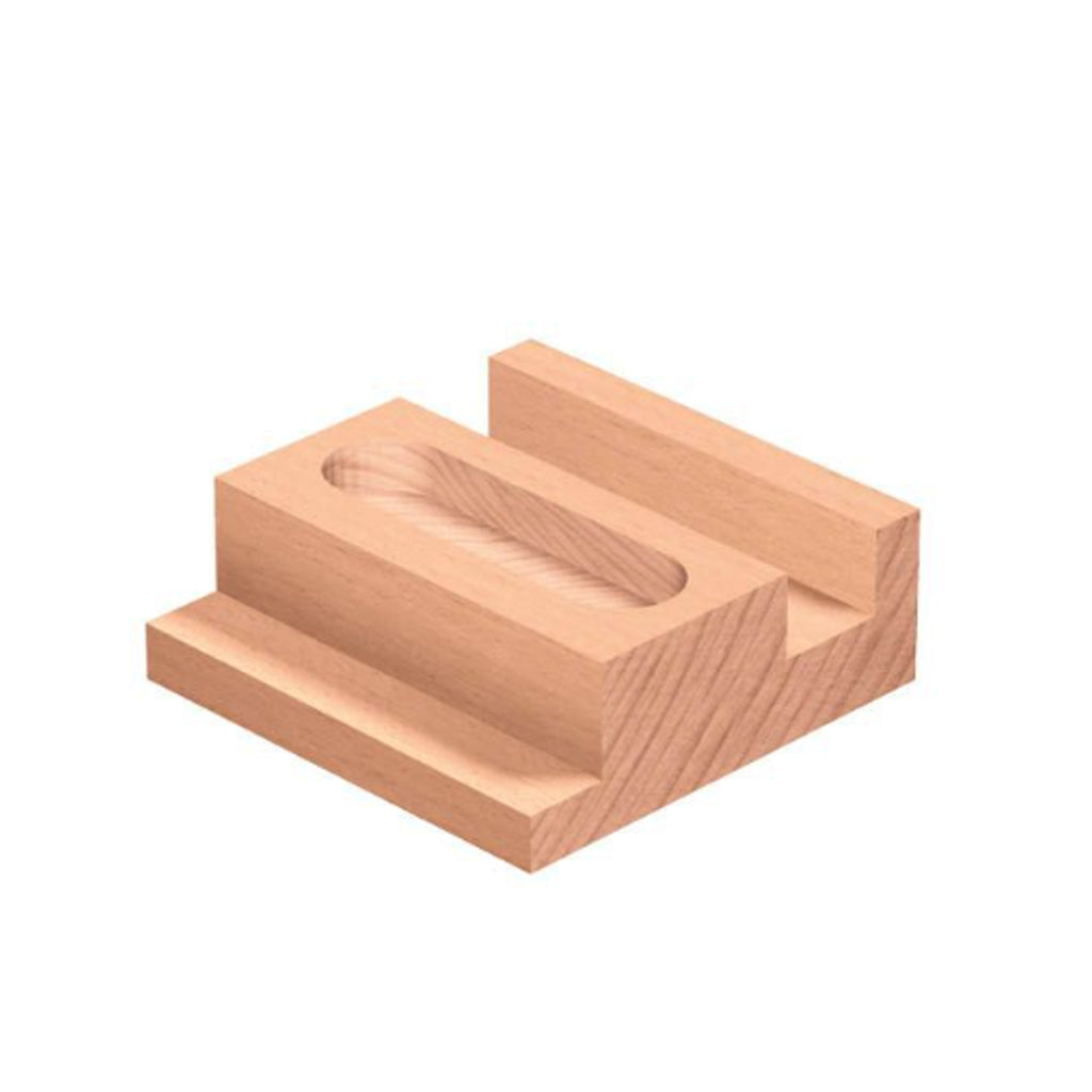 Mèche toupie 1/2'' de diamètre, pointe en carbure, embout droit, 2 cannelures, tige 1/4'', longueur 2''