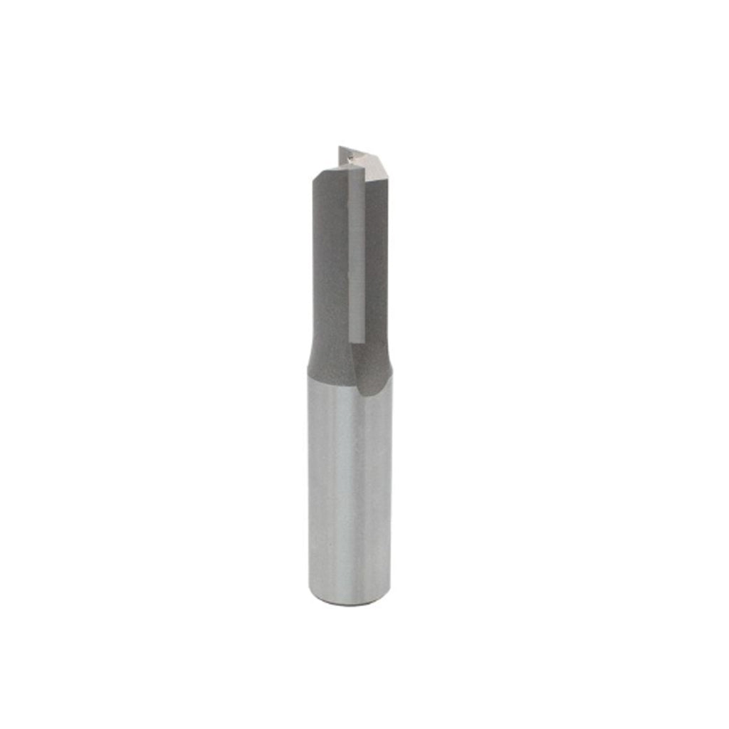 Mèche toupie 1/2'' de diamètre, pointe en carbure, embout droit, 2 cannelures, tige 1/2'', longueur 2 5/8''