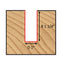 Mèche toupie 1'' de diamètre, pointe en carbure, embout droit, 2 cannelures, tige 1/2'', longueur 2 7/8''