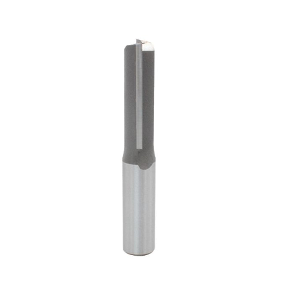 Mèche toupie 1/2'' de diamètre, pointe en carbure, embout droit, 2 cannelures, tige 1/2'', longueur 3''