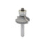 Mèche toupie 1'' de diamètre, pointe en carbure, embout arrondi avec roulement à billes 1/2'', 2 cannelures, tige 1/4'', longueur 1 15/16''