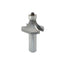 Mèche toupie 1 1/2'' de diamètre, pointe en carbure, embout arrondi avec roulement à billes 1/2'', 2 cannelures, tige 1/2'', longueur 2 9/16''