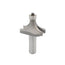 Mèche toupie 1 3/4'' de diamètre, pointe en carbure, embout arrondi avec roulement à billes 1/2'', 2 cannelures, tige 1/2'', longueur 2 5/8''