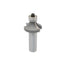 Mèche toupie 1 1/8'' de diamètre, pointe en carbure, embout arrondi avec roulement à billes 1/2'', 2 cannelures, tige 1/2'', longueur 2 5/16''