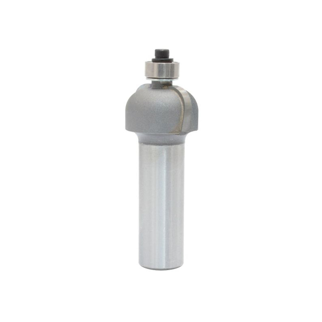 Mèche toupie 7/8'' de diamètre, pointe en carbure, embout à anse avec roulement à billes, 2 cannelures, tige 1/2'', longueur 2 7/16''