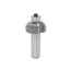 Mèche toupie 1 1/8'' de diamètre, pointe en carbure, embout à doucine romaine avec roulement à billes, 2 cannelures, tige de 1/2'', longueur de 2 3/8''