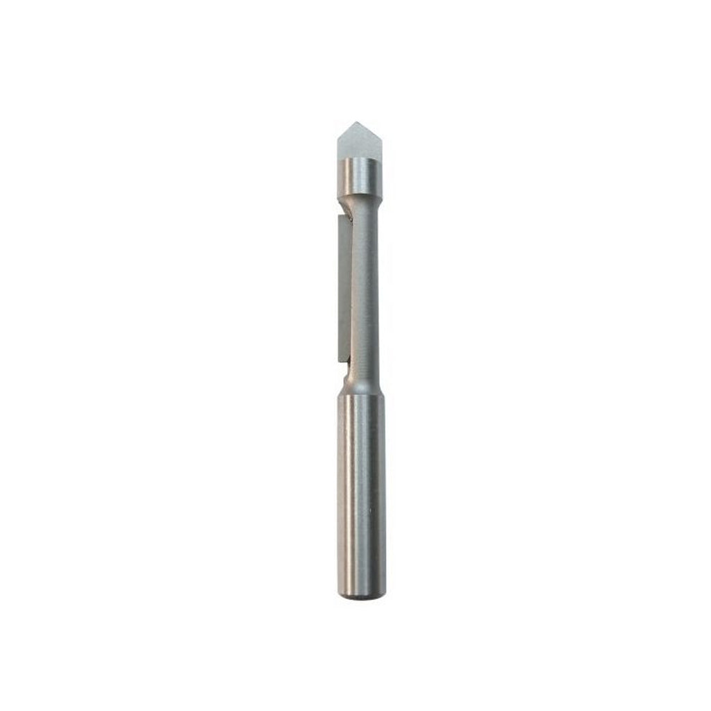 Mèche toupie 1/4'' de diamètre, pointe en carbure, panneau pilote avec pointe de perçage, 1 flûte, tige 1/4'', longueur 1 1/2''