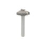 Mèche toupie 1'' de diamètre, pointe en carbure, embout plongeant plat Ogee, 2 cannelures, tige 1/4'', longueur 2''
