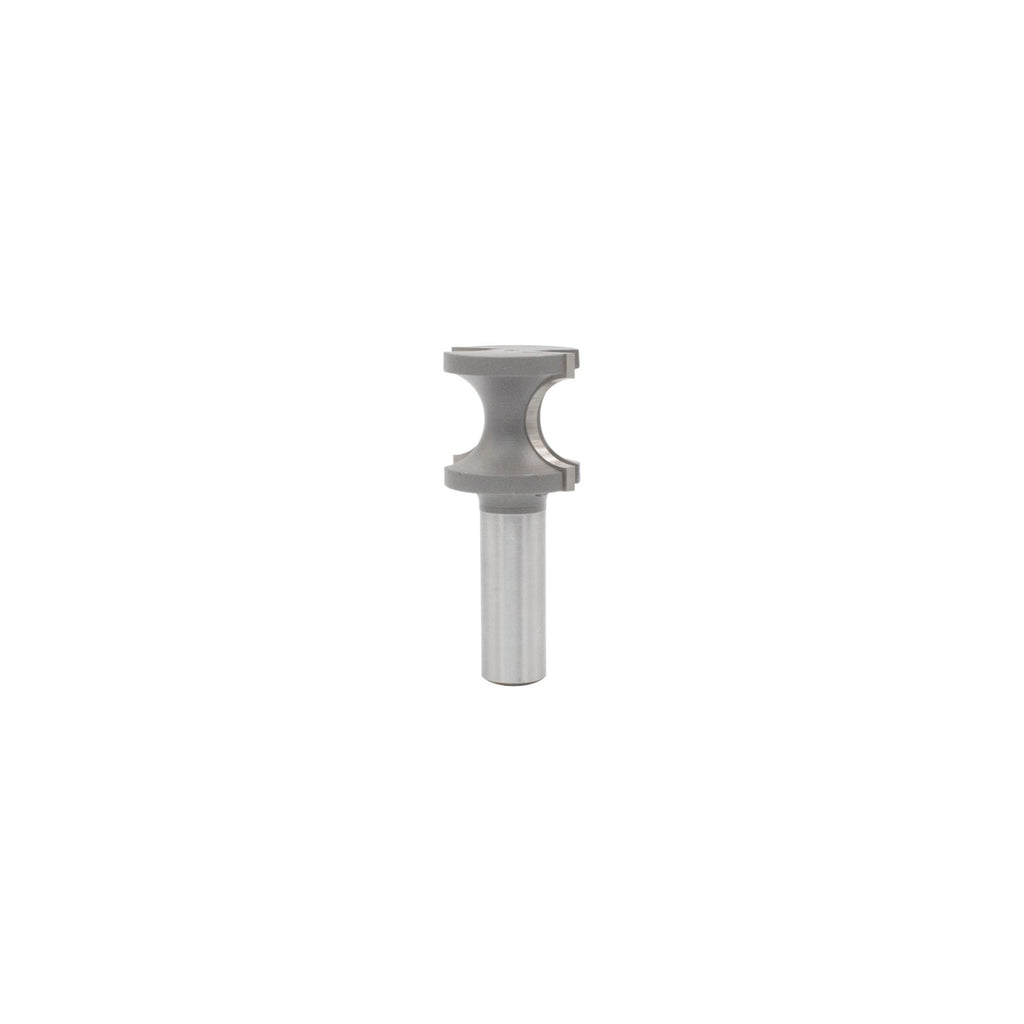 Mèche toupie 1 1/16'' de diamètre, pointe en carbure, embout demi-rond, 2 cannelures, tige de 1/2'', longueur de 2 1/2''