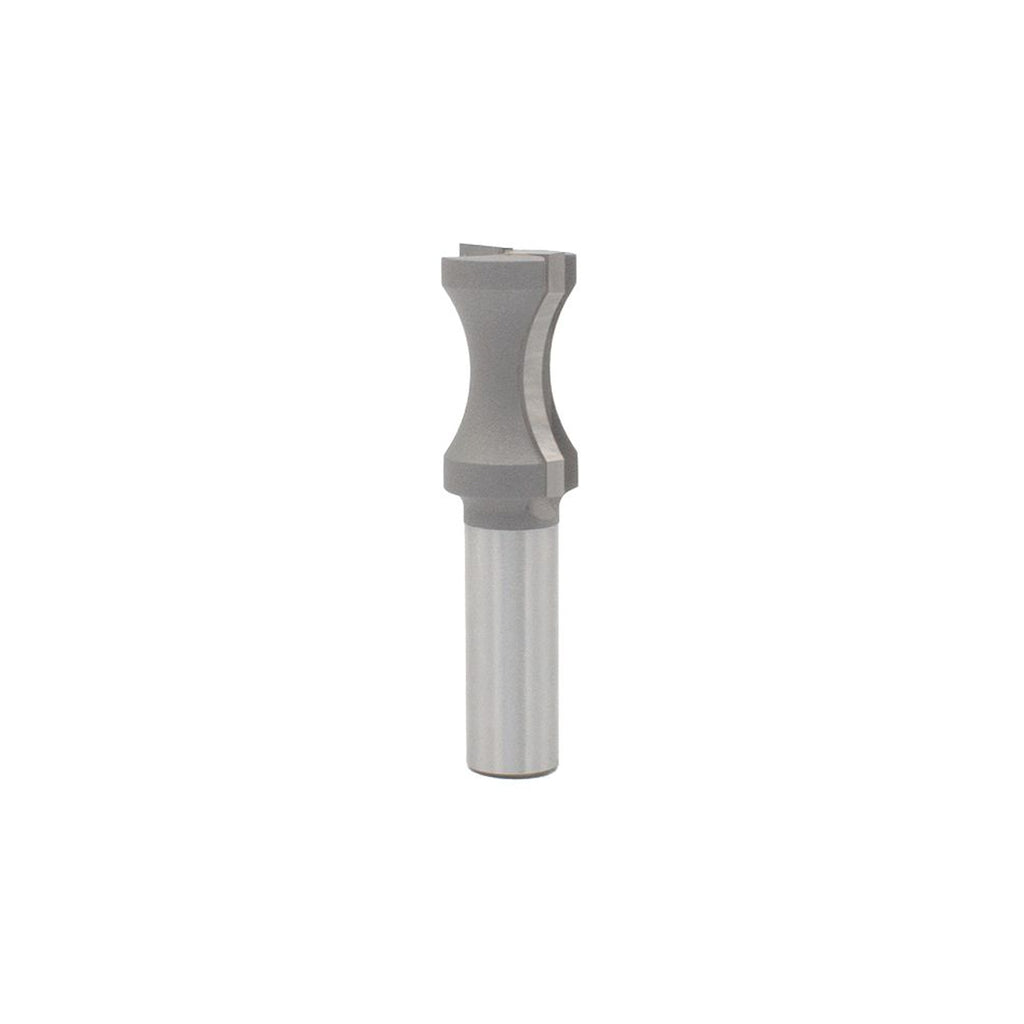 Mèche toupie 13/16'' de diamètre, pointe en carbure, embout plat, 2 cannelures, tige 1/2'', longueur 2 3/4''