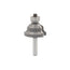 Mèche toupie 1-1/4'' de diamètre, pointe en carbure, embout ondulé avec roulement à billes, tige de 1/4'', longueur de 2-3/16''