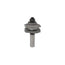 Mèche toupie 1-5/8'' de diamètre, pointe en carbure, embout de rail et de montant réversible, 1 pièce, 2 cannelures, tige de 1/2'', longueur de 3''
