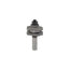 Mèche toupie 1-5/8'' de diamètre, pointe en carbure, embout droit réversible pour rail et montant, 2 cannelures, tige de 1/2'', longueur de 3''