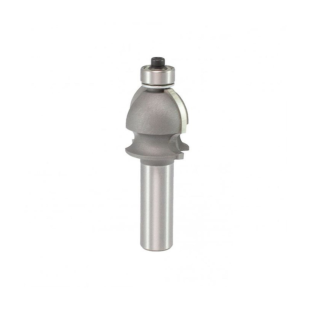 Mèche toupie 1'' de diamètre, pointe en carbure, foret de formage de bord, 2 cannelures, tige 1/2'', longueur 2-7/8''