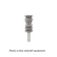 Mèche toupie 1-1/4'' de diamètre, pointe en carbure, mèche à moulure couronnée, 2 cannelures, tige 1/2'', longueur 3-3/4''