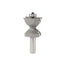 Mèche toupie 1-5/8'' de diamètre, pointe en carbure, embout de moulage, 2 cannelures, tige de 1/2'', longueur de 3-1/2''