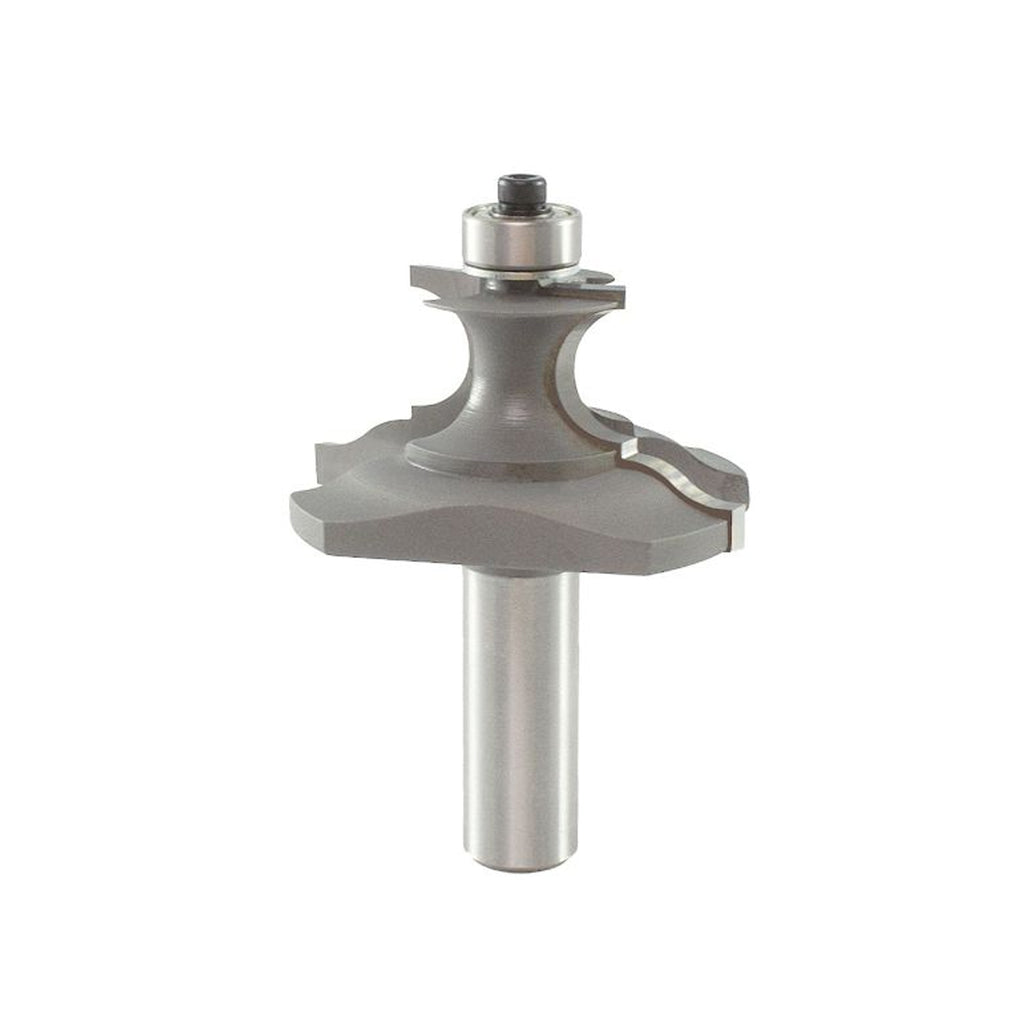 Mèhe de toupie 2'' de diamètre, pointe en carbure, embout de moulage, 2 cannelures, tige 1/2'', longueur 2-7/8''
