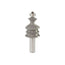 Mèche toupie 1-3/8'' de diamètre, pointe en carbure, foret de formage de bord, 2 cannelures, tige de 1/2'', longueur de 3-1/2''