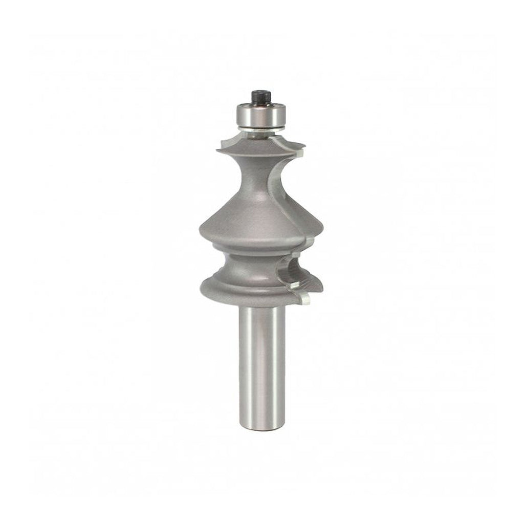 Mèche toupie 1-3/8'' de diamètre, pointe en carbure, foret de formage de bord, 2 cannelures, tige de 1/2'', longueur de 3-1/2''