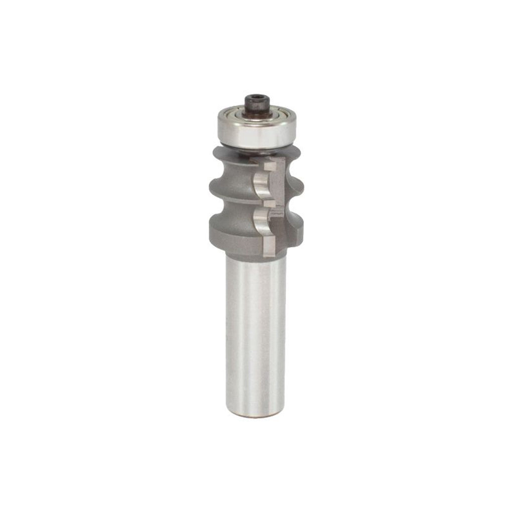 Mèche toupie 7/8'' de diamètre, pointe en carbure, embout double avec roulement à billes, 2 cannelures, tige de 1/2'', longueur de 2-5/8''
