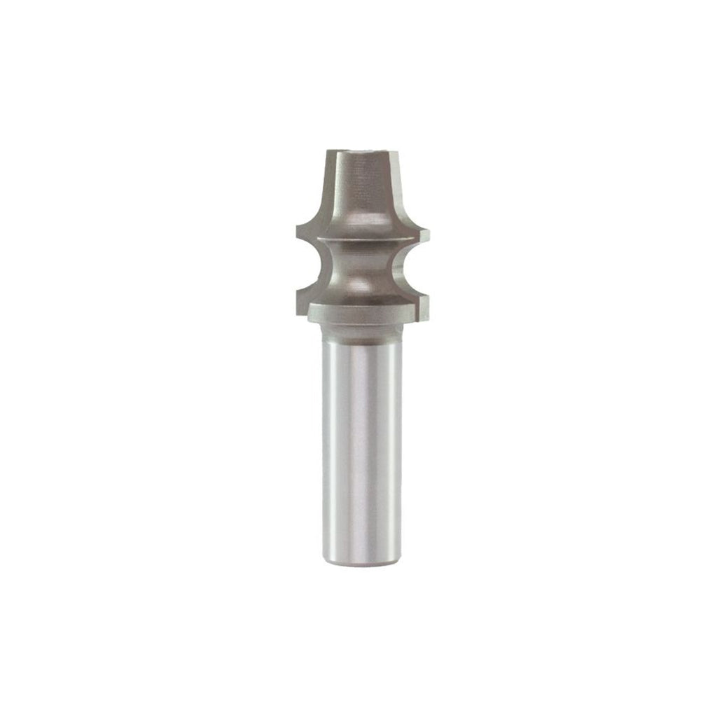 Mèche toupie 7/8'' de diamètre, pointe en carbure, mèche à perler les bords, 2 cannelures, tige de 1/2'', longueur de 2-1/2''