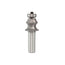 Mèche toupie 1'' de diamètre, pointe en carbure, mèche à perler les bords avec roulement à billes, 2 cannelures, tige de 1/2'', longueur de 2-3/4''