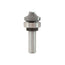 Mèche toupie 1-1/8'' de diamètre, pointe en carbure, foret d'arrondi d'angle avec roulement à billes central, 2 cannelures, tige de 1/2'', longueur de 2-1/8''