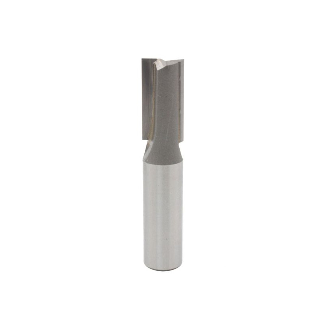 Mèche toupie 1/2'' de diamètre, carbure inférieur, embout droit pour plongée, 2 cannelures, tige 1/2'', longueur 2 5/8''