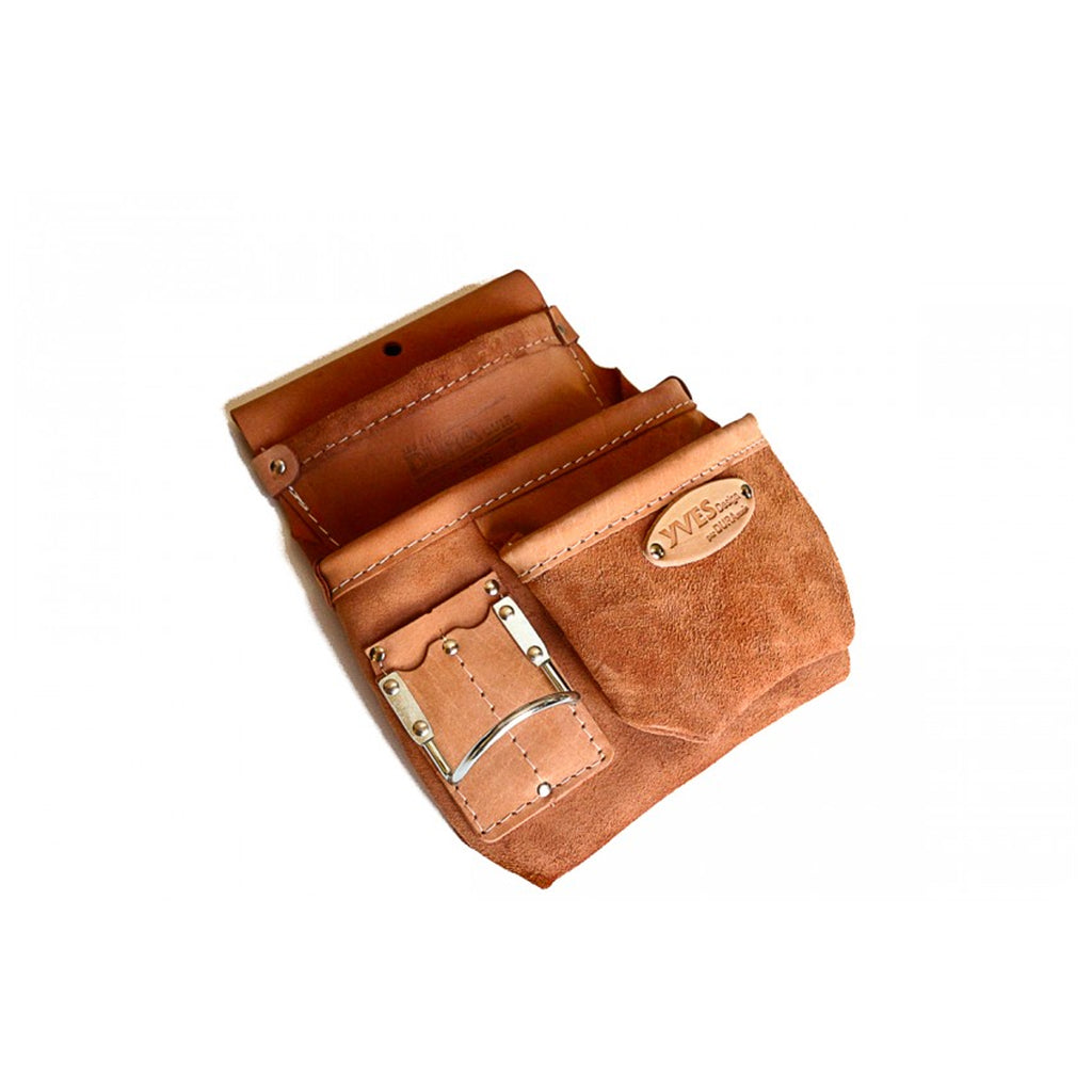 SAC À 3 POCHES EN CUIR  AVEC PORTE-MARTEAU - DROIT