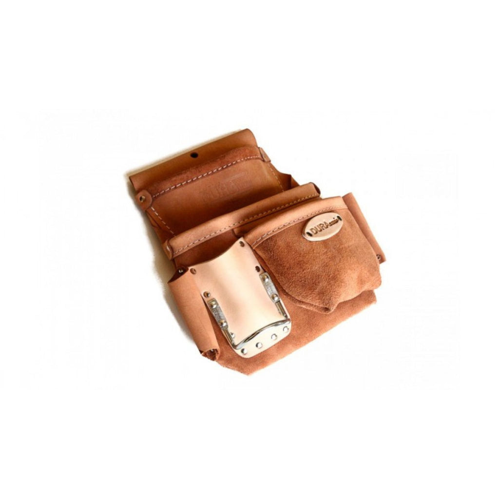 SAC À 3 POCHES EN CUIR AVEC PORTE- MARTEAU - DROIT