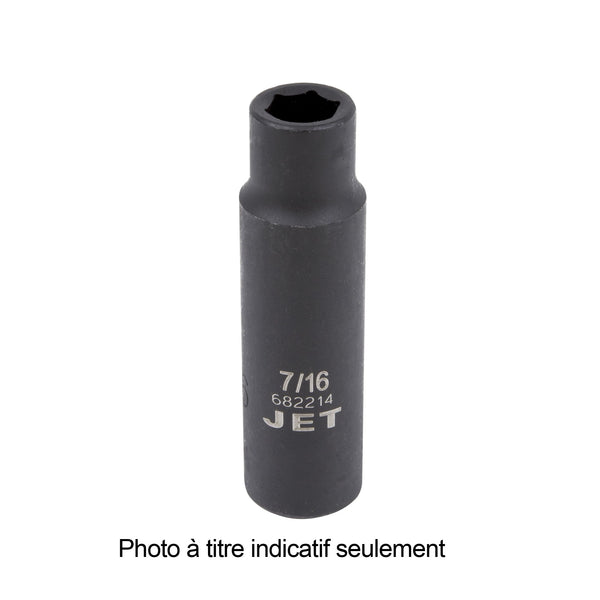 Accessoire Garage Professionnel CoCud Douille à Choc Profonde, Douille De 19 Mm, Douille à Choc Profonde à 6 Points En Acier CR-V à Coins Arrondis ( applications : Pour L'installation à Vis Douille