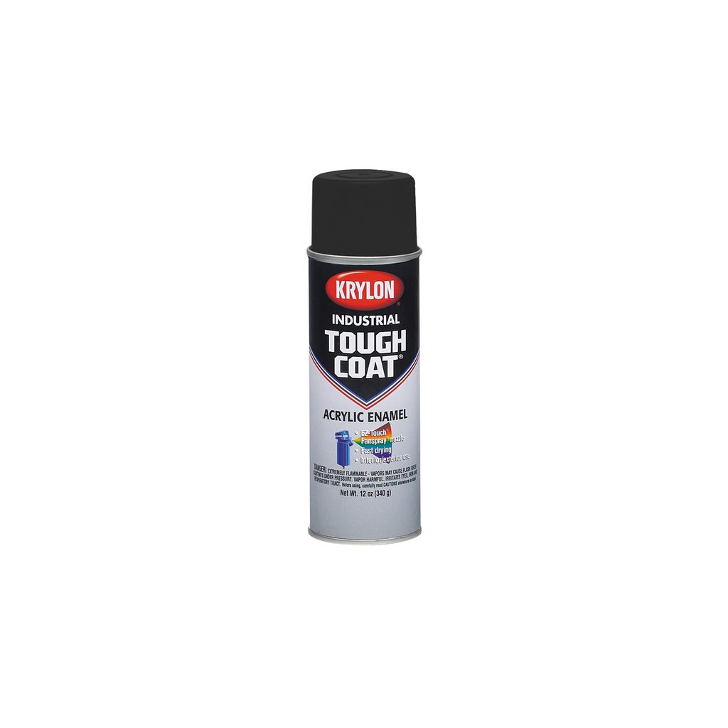 Peinture acrylique industriel Tough Coat Max noir mat Krylon 12 oz