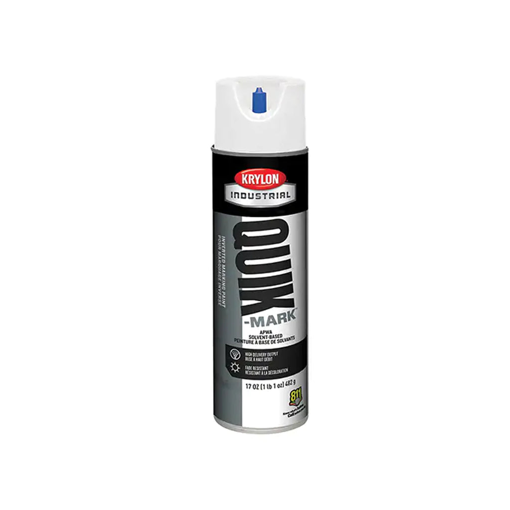 Peinture de marquage à base de solvant Quik-MarkMC, blanc utilitaire APWA, 17 oz