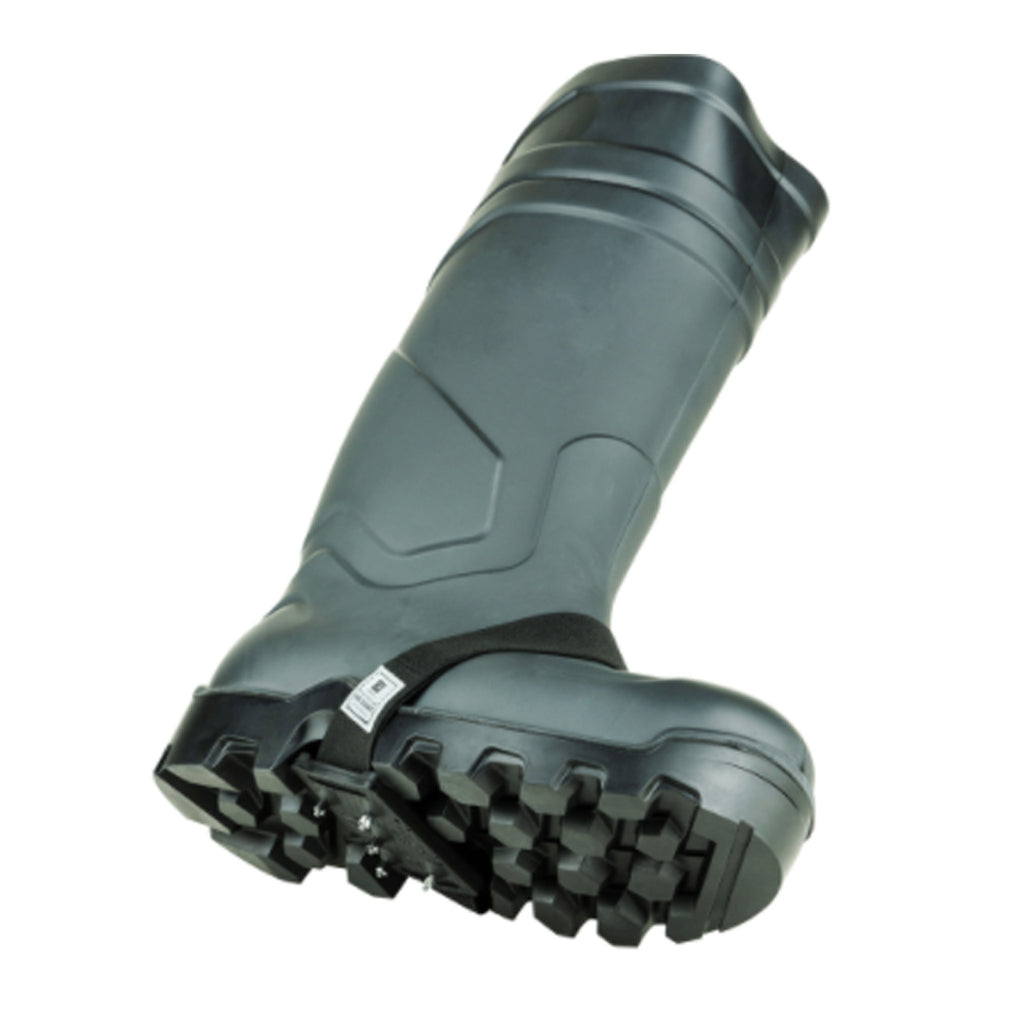 CRAMPONS À GLACE POUR LA PARTIE CENTRALE - 18 MM POINTES LONGUES - COURROIE NOIR