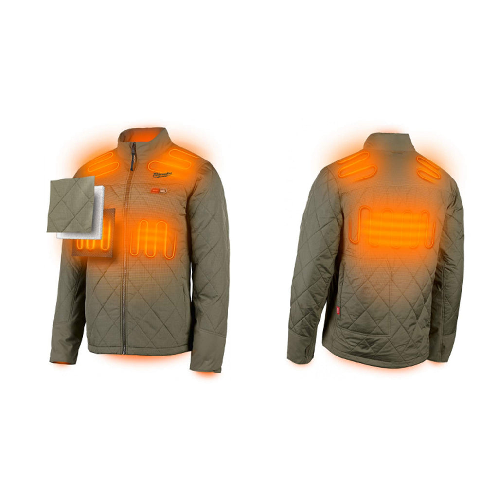 MANTEAU LÉGER CHAUFFANT M12 OLIVE (2XL)