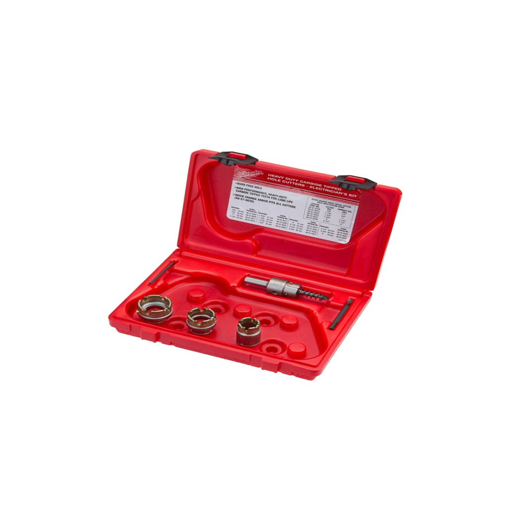Ensemble d'électricien pour fraises à tôle en carbure - 5 pièces