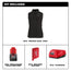 VESTE CHAUFFANTE AXIS FEMME NOIR + 1 BATTERIE (XS)