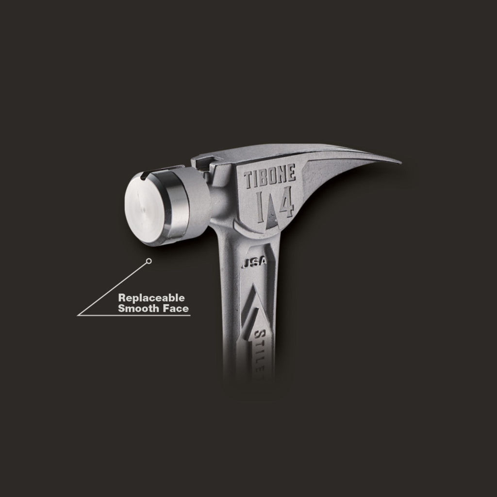 MARTEAU 14OZ TIBONE™ AVEC TÊTE LISSE