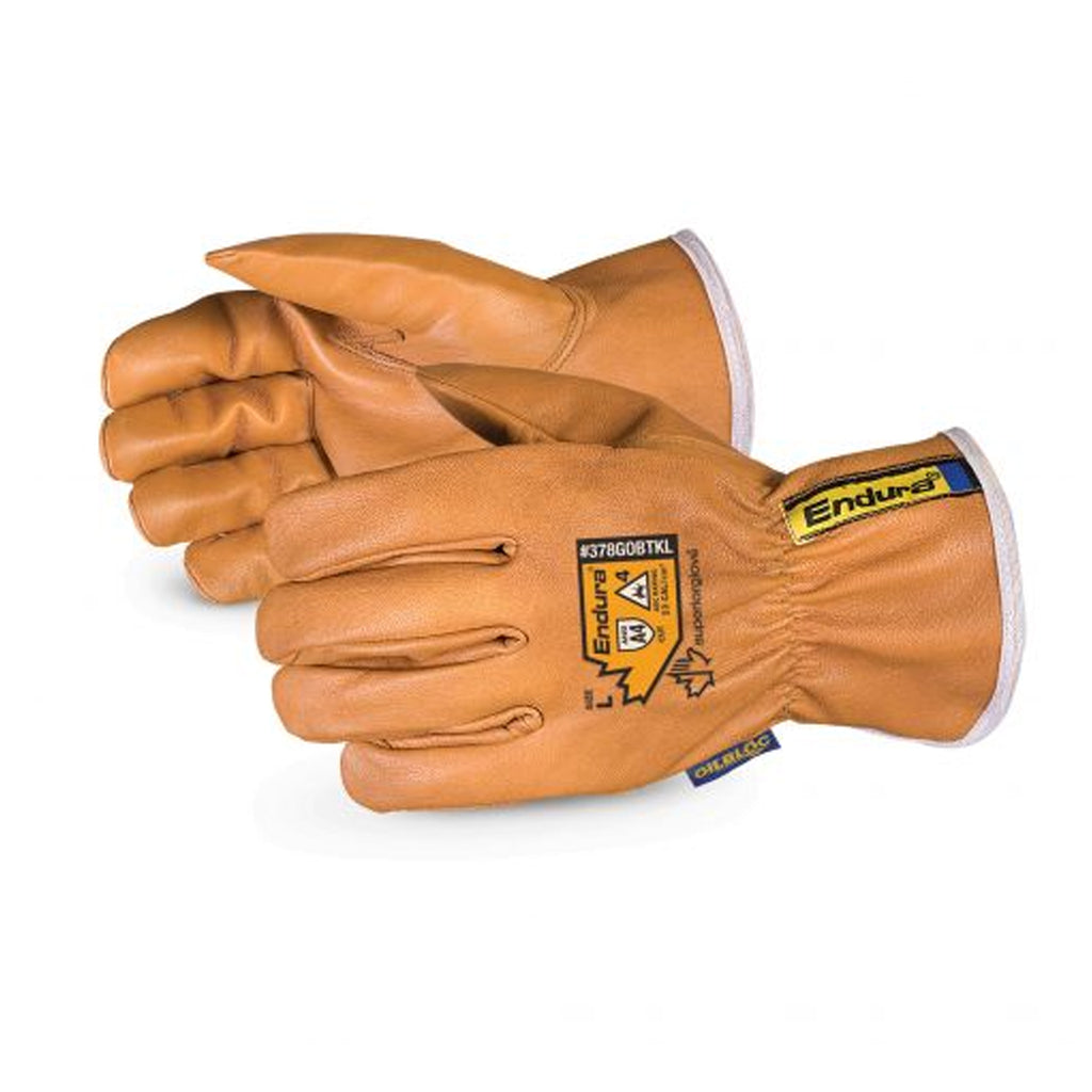 GANTS CUIR/KEVLAR RESIST.EAU/HUILE 2XL