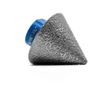 FRAISE CONIQUE DIAMANT 1/16''@1-1/2'' X 5/8-11