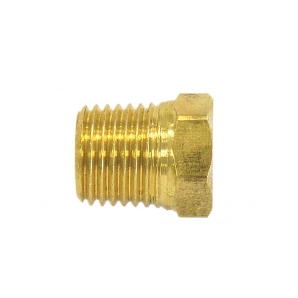 Bouchon Tête Hexagonale Laiton 1/4" NPT - Raccords Pour Tube, Avec Ruban PTFE (lot De 2 Pièces)