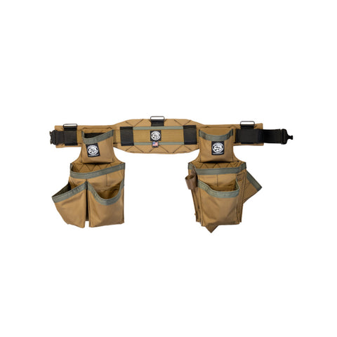 CEINTURE À CLOUS CHARPENTIER BEIGE (LARGE)