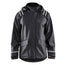 IMPERMEABLE AVEC CAPUCHE NOIR AVEC DÉTAILS RÉFLÉCHISSANTS - MEDIUM